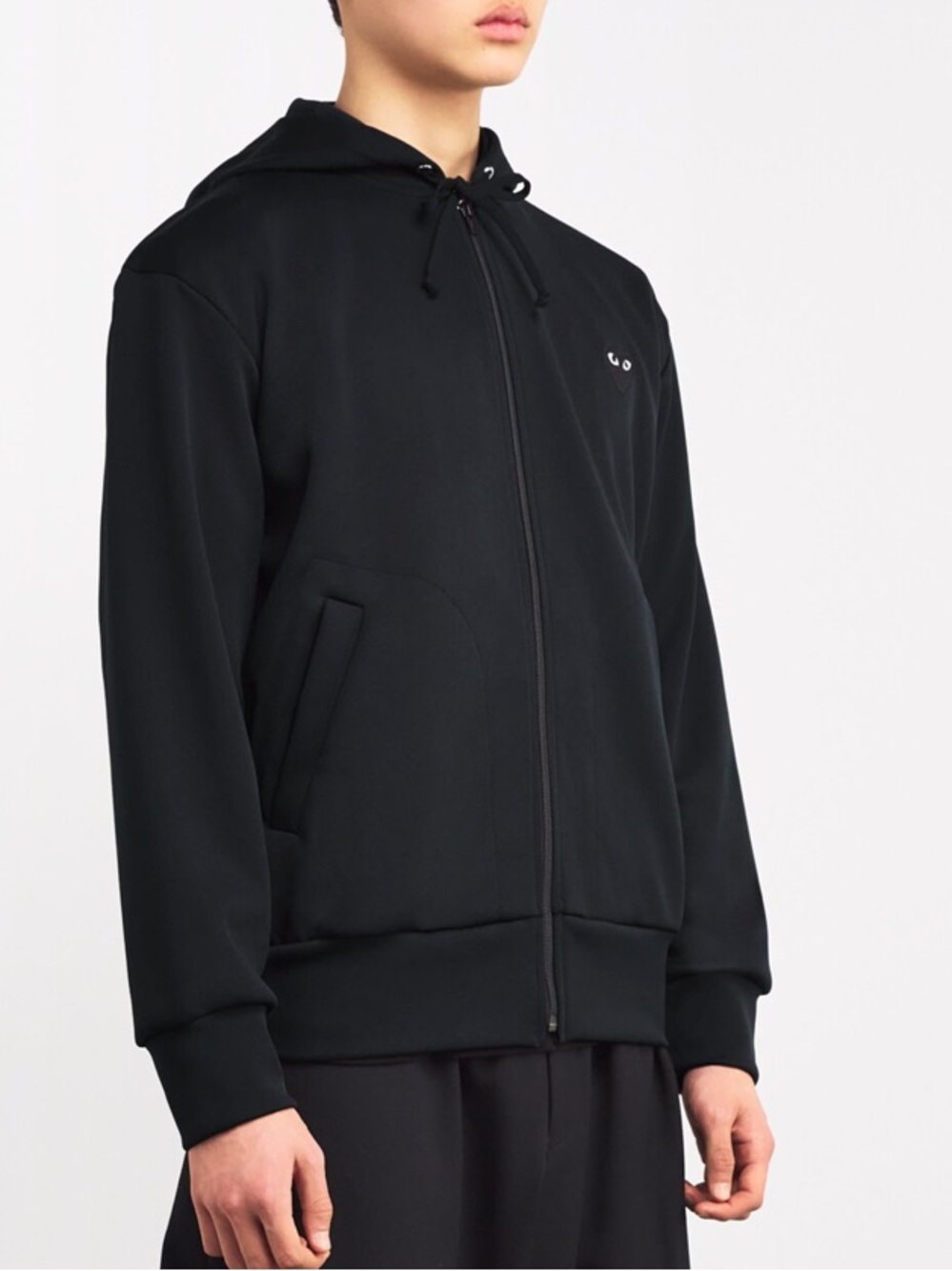 NWT COMME DES GARÇONS PLAY
Zip-Up Heart Hoodie